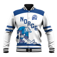 Custom Norway Hockey Baseball Jacket Norge Polar Bears