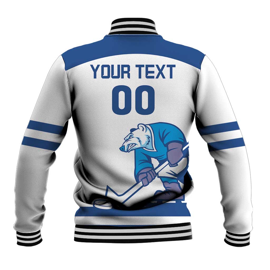 Custom Norway Hockey Baseball Jacket Norge Polar Bears