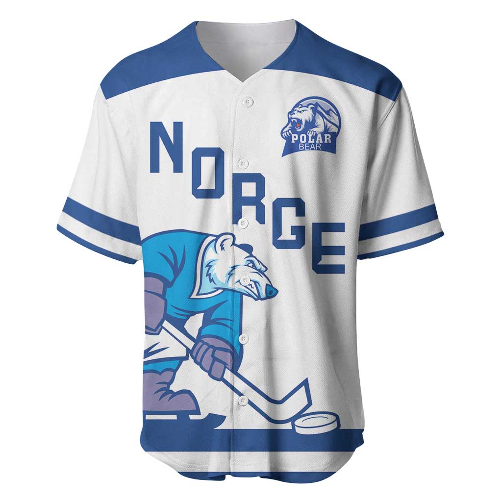 Custom Norway Hockey Baseball Jersey Norge Polar Bears