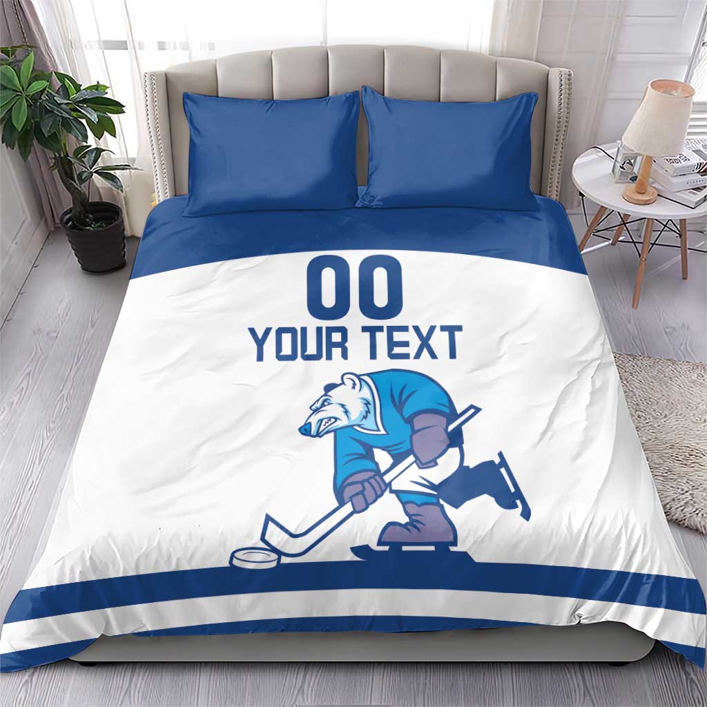 Custom Norway Hockey Bedding Set Norge Polar Bears