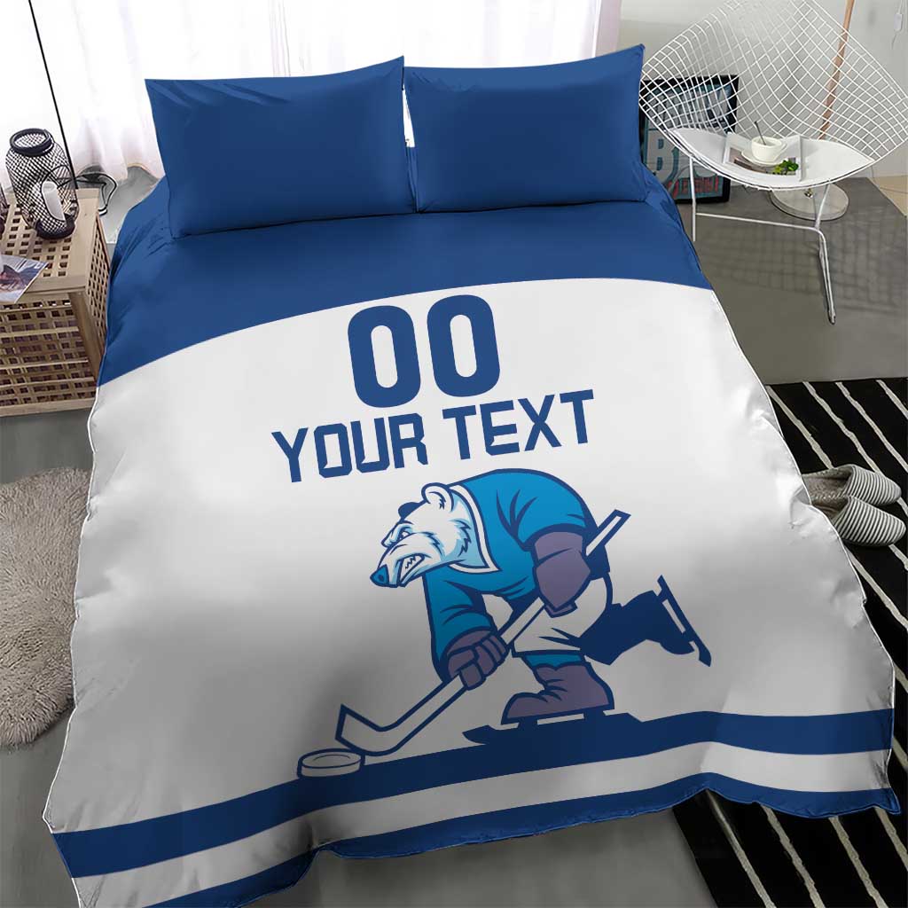 Custom Norway Hockey Bedding Set Norge Polar Bears