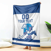 Custom Norway Hockey Blanket Norge Polar Bears