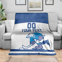 Custom Norway Hockey Blanket Norge Polar Bears