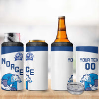 Custom Norway Hockey 4 in 1 Can Cooler Tumbler Norge Polar Bears