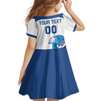 Custom Norway Hockey Family Matching Long Sleeve Bodycon Dress and Hawaiian Shirt Norge Polar Bears