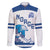 Custom Norway Hockey Family Matching Off The Shoulder Long Sleeve Dress and Hawaiian Shirt Norge Polar Bears
