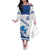 Custom Norway Hockey Family Matching Off The Shoulder Long Sleeve Dress and Hawaiian Shirt Norge Polar Bears