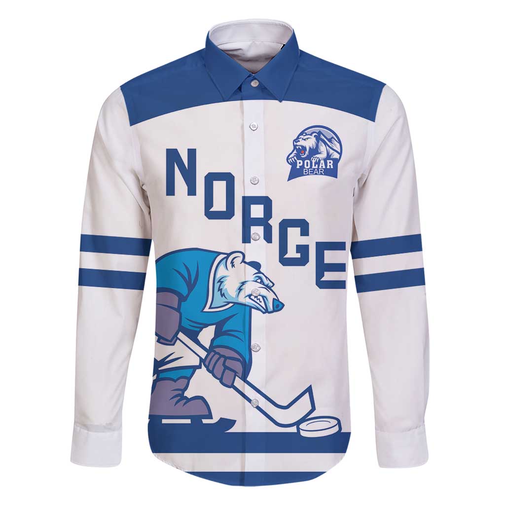 Custom Norway Hockey Family Matching Off Shoulder Maxi Dress and Hawaiian Shirt Norge Polar Bears