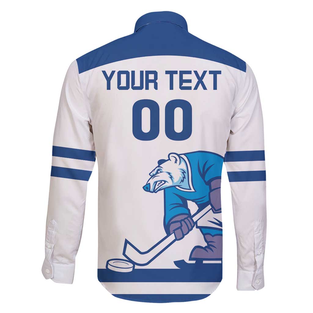 Custom Norway Hockey Family Matching Puletasi and Hawaiian Shirt Norge Polar Bears