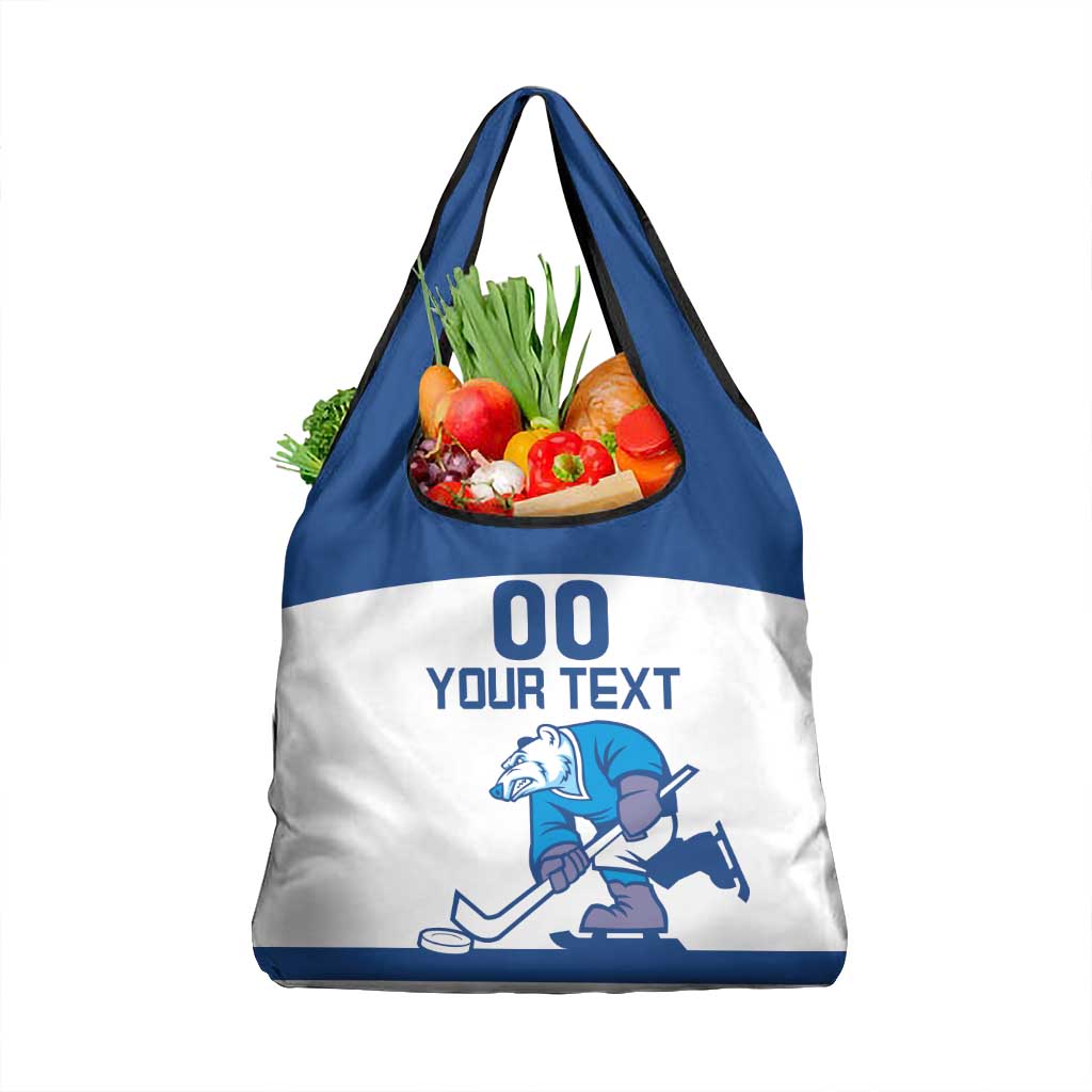 Custom Norway Hockey Grocery Bag Norge Polar Bears