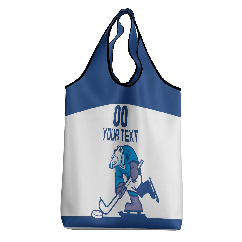 Custom Norway Hockey Grocery Bag Norge Polar Bears