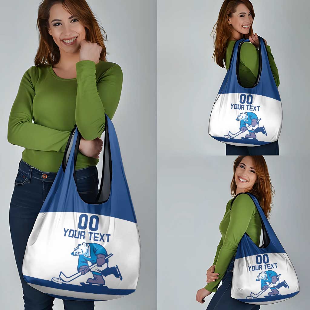 Custom Norway Hockey Grocery Bag Norge Polar Bears