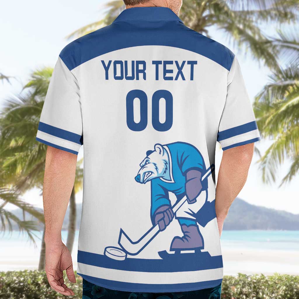 Custom Norway Hockey Hawaiian Shirt Norge Polar Bears