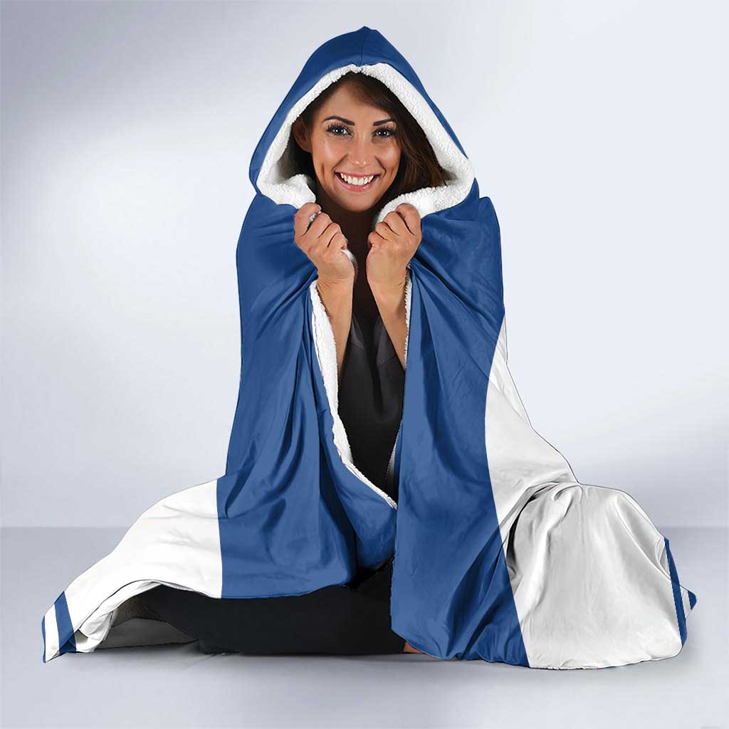 Custom Norway Hockey Hooded Blanket Norge Polar Bears