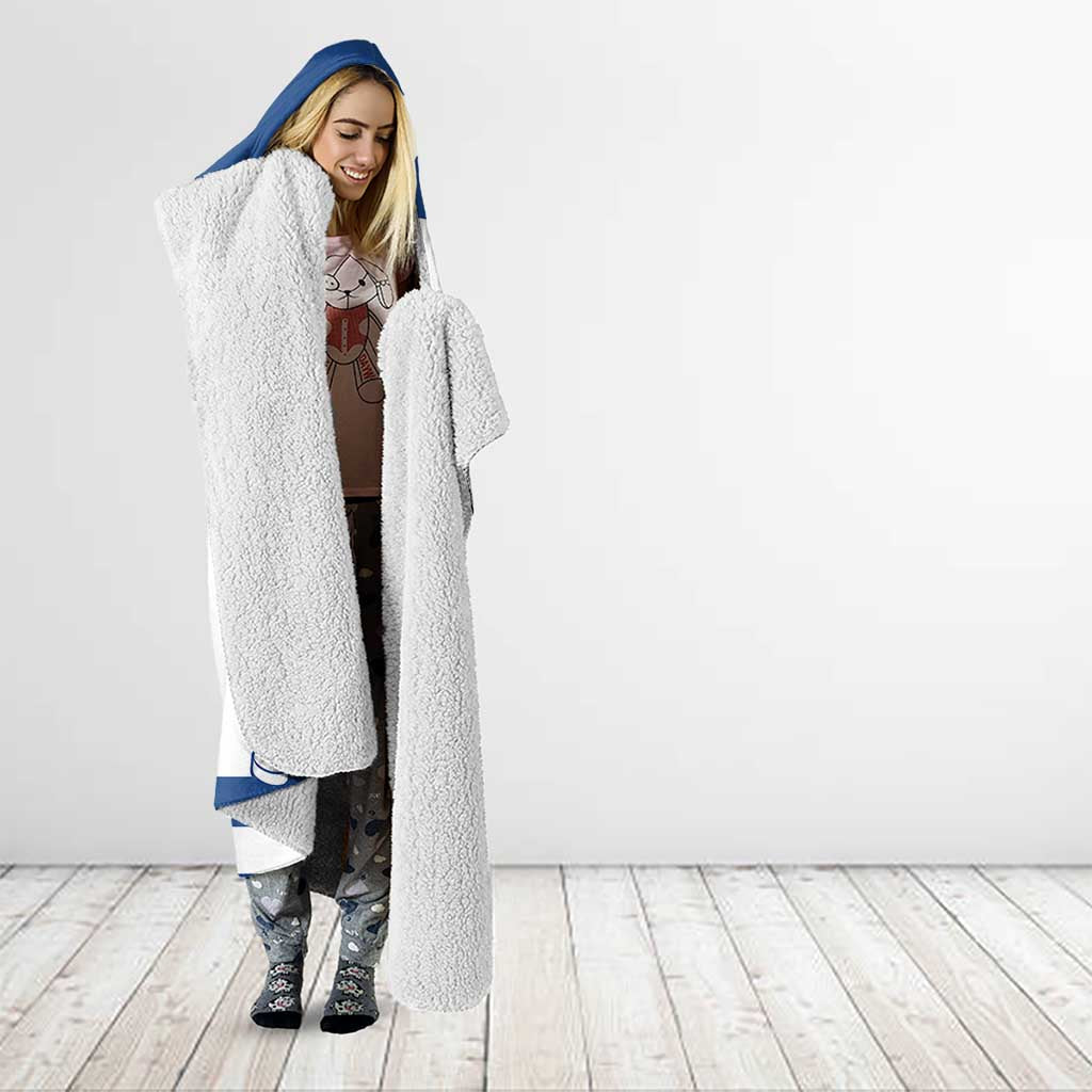 Custom Norway Hockey Hooded Blanket Norge Polar Bears