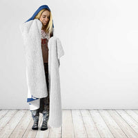 Custom Norway Hockey Hooded Blanket Norge Polar Bears