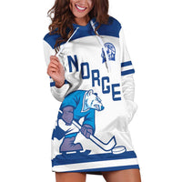 Custom Norway Hockey Hoodie Dress Norge Polar Bears