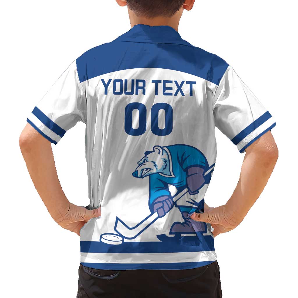 Custom Norway Hockey Kid Hawaiian Shirt Norge Polar Bears