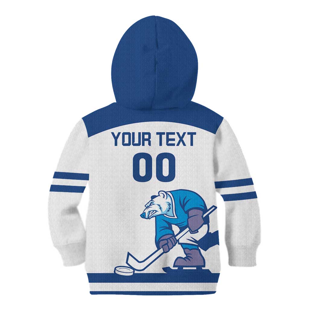 Custom Norway Hockey Kid Hoodie Norge Polar Bears