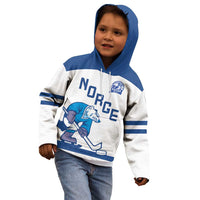 Custom Norway Hockey Kid Hoodie Norge Polar Bears