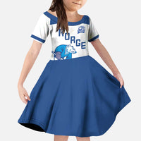 Custom Norway Hockey Kid Short Sleeve Dress Norge Polar Bears