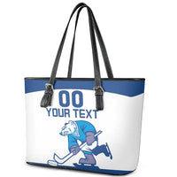 Custom Norway Hockey Leather Tote Bag Norge Polar Bears