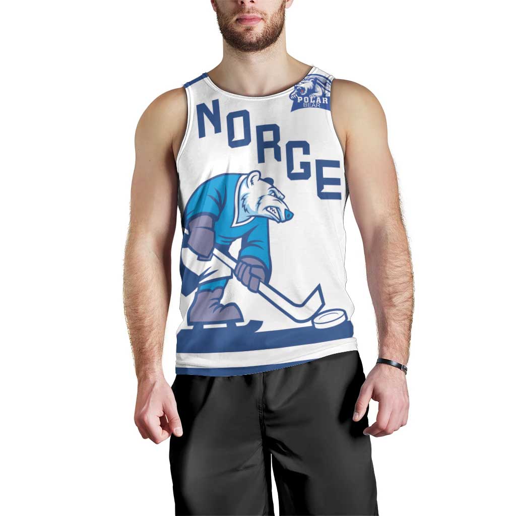 Custom Norway Hockey Men Tank Top Norge Polar Bears
