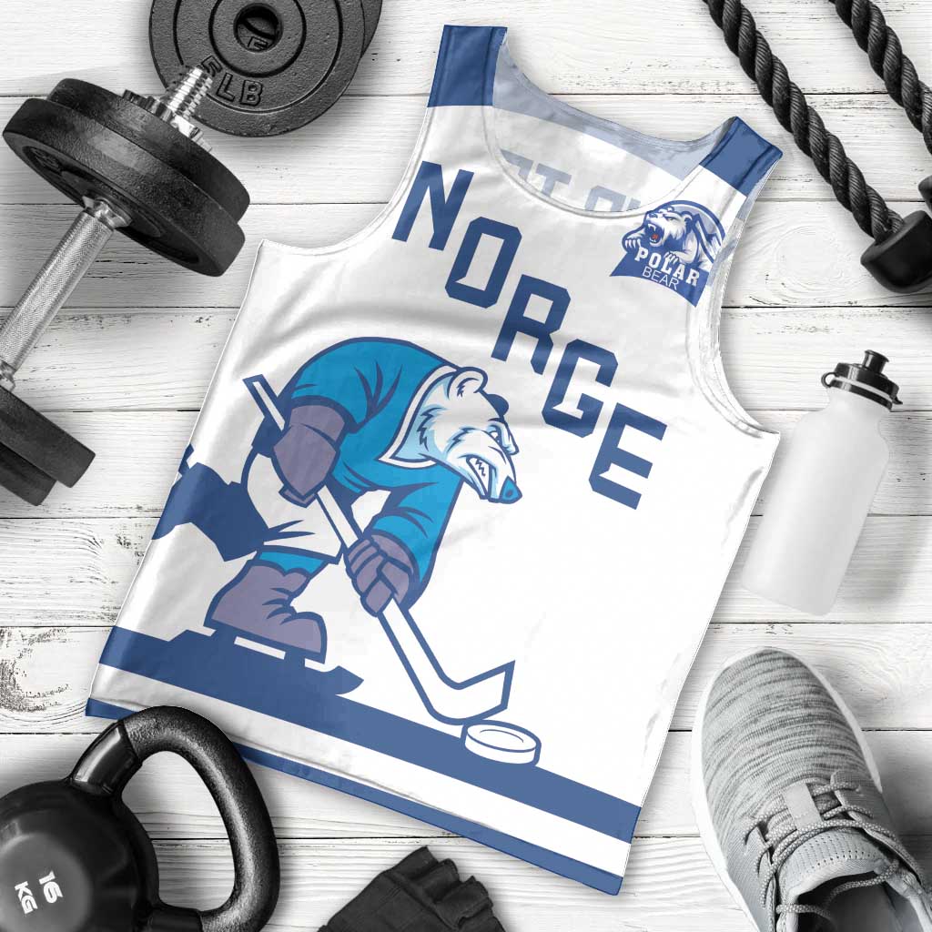 Custom Norway Hockey Men Tank Top Norge Polar Bears