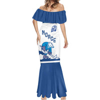 Custom Norway Hockey Mermaid Dress Norge Polar Bears