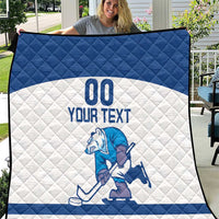Custom Norway Hockey Quilt Norge Polar Bears