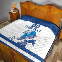 Custom Norway Hockey Quilt Norge Polar Bears