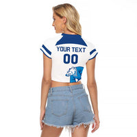 Custom Norway Hockey Raglan Cropped T Shirt Norge Polar Bears