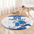 Custom Norway Hockey Round Carpet Norge Polar Bears