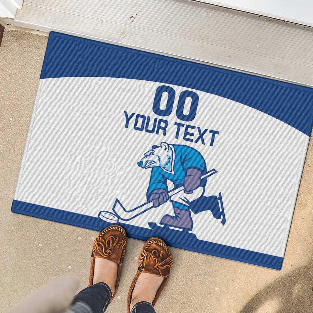 Custom Norway Hockey Rubber Doormat Norge Polar Bears