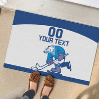 Custom Norway Hockey Rubber Doormat Norge Polar Bears