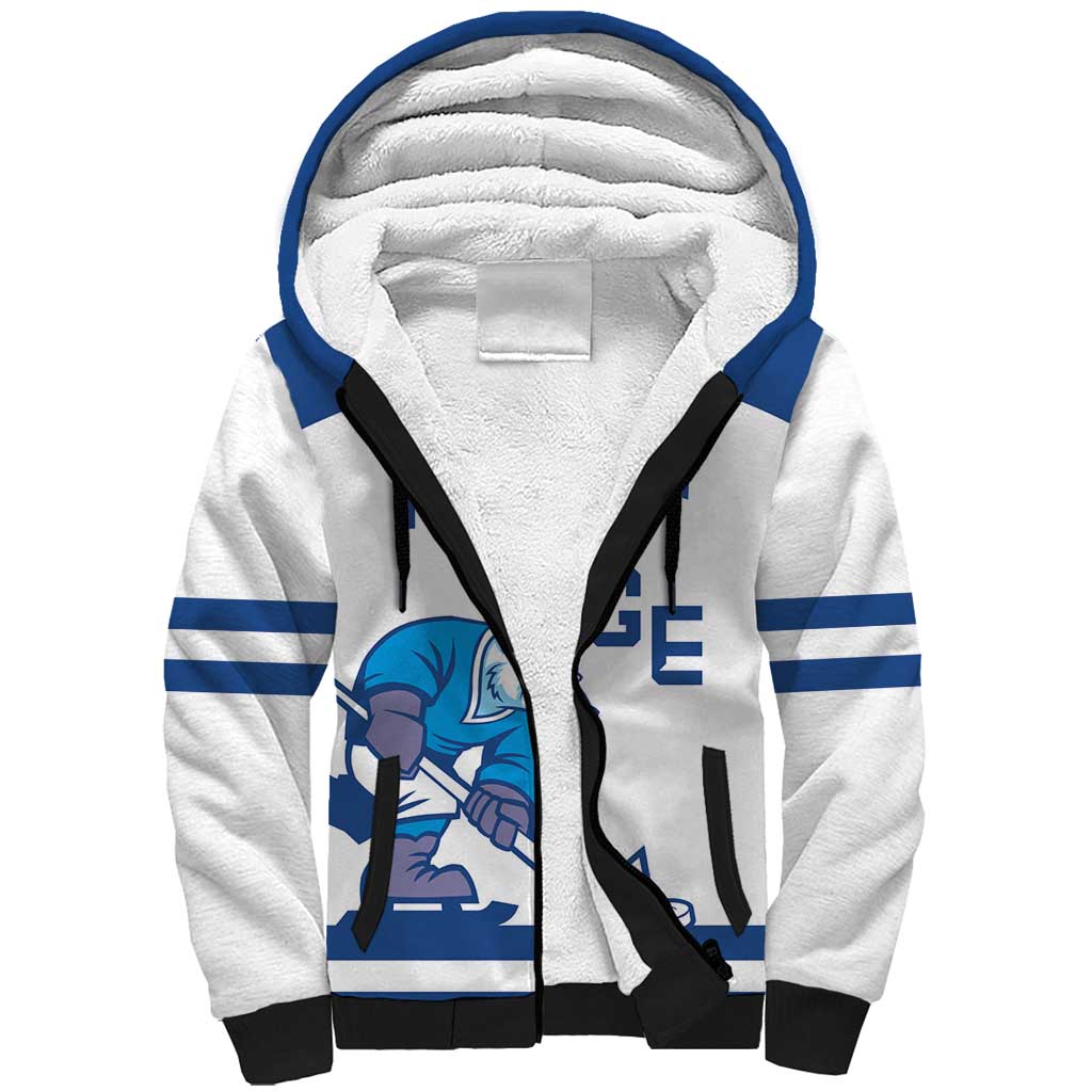 Custom Norway Hockey Sherpa Hoodie Norge Polar Bears