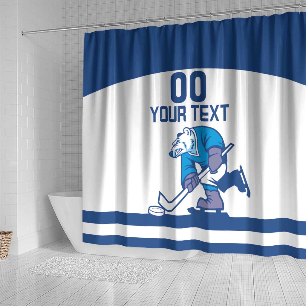 Custom Norway Hockey Shower Curtain Norge Polar Bears