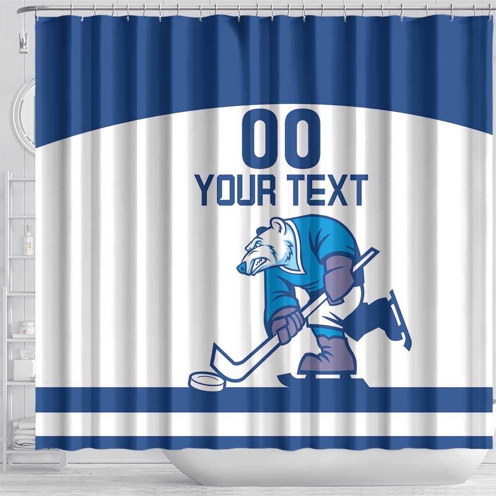Custom Norway Hockey Shower Curtain Norge Polar Bears