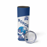 Custom Norway Hockey Skinny Tumbler Norge Polar Bears