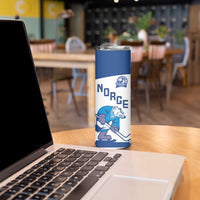 Custom Norway Hockey Skinny Tumbler Norge Polar Bears