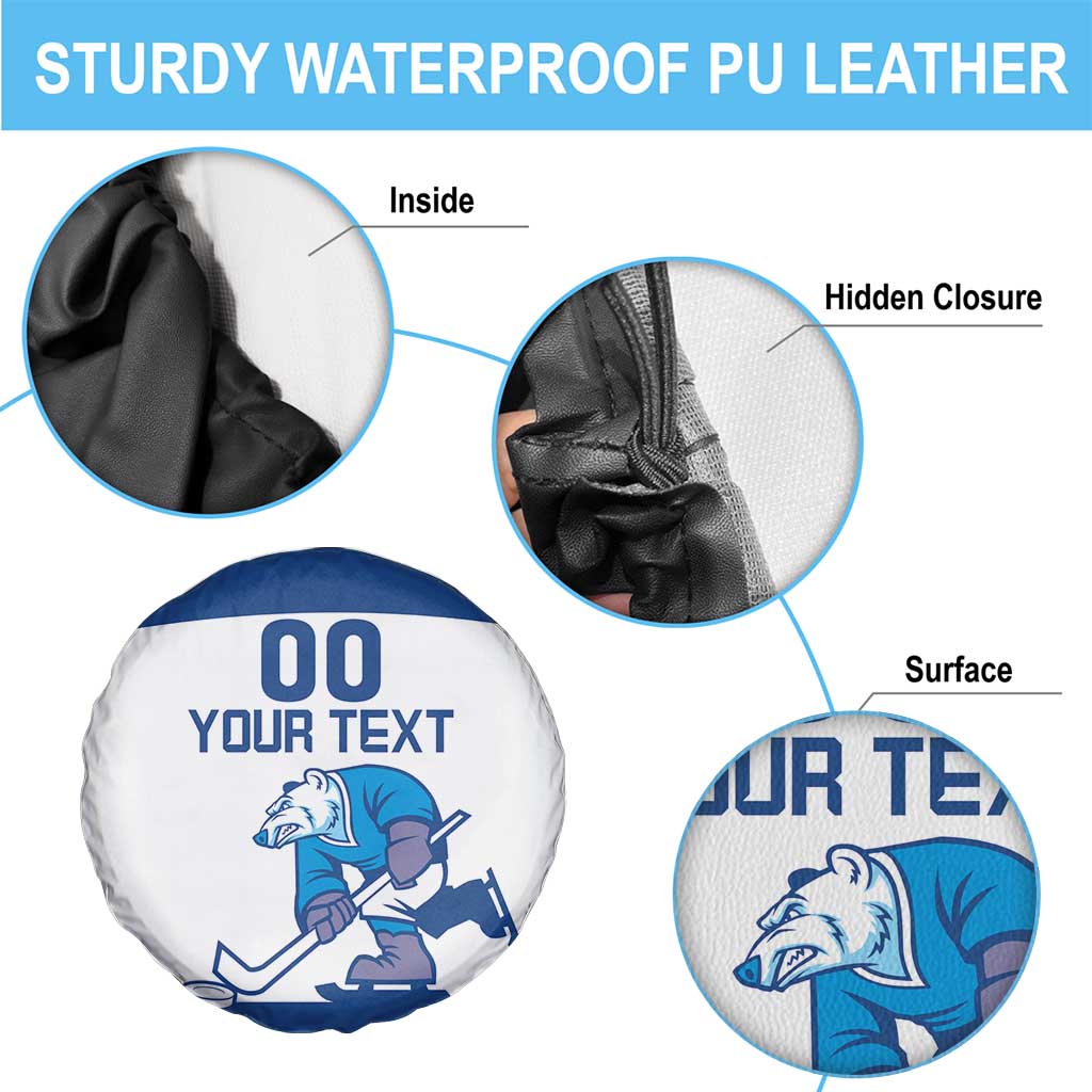 Custom Norway Hockey Spare Tire Cover Norge Polar Bears