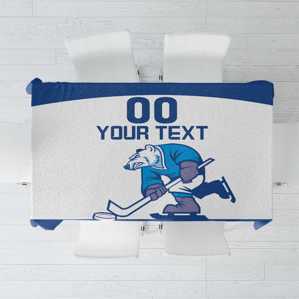 Custom Norway Hockey Tablecloth Norge Polar Bears