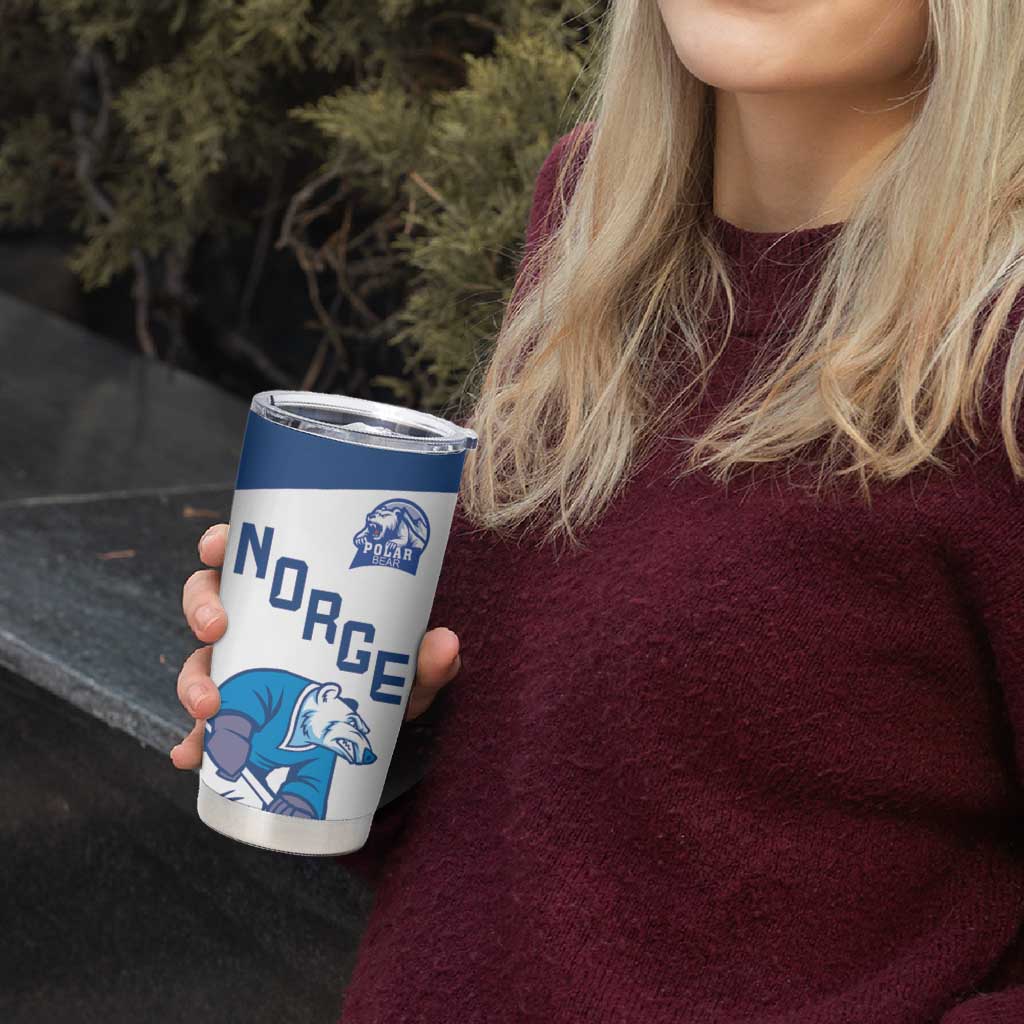 Custom Norway Hockey Tumbler Cup Norge Polar Bears