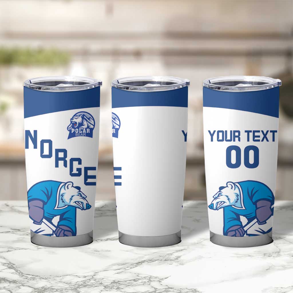 Custom Norway Hockey Tumbler Cup Norge Polar Bears