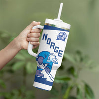 Custom Norway Hockey Tumbler With Handle Norge Polar Bears