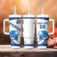 Custom Norway Hockey Tumbler With Handle Norge Polar Bears