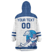 Custom Norway Hockey Wearable Blanket Hoodie Norge Polar Bears