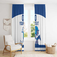 Custom Norway Hockey Window Curtain Norge Polar Bears