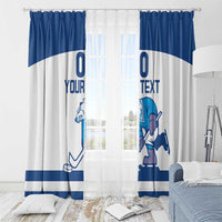Custom Norway Hockey Window Curtain Norge Polar Bears