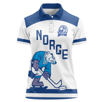 Custom Norway Hockey Women Polo Shirt Norge Polar Bears